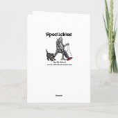 Funny Halloween Spaß Grußkarte Feiertagskarte (Rückseite)