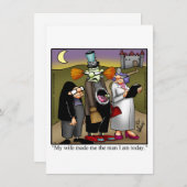 Funny Halloween Spaß Grußkarte Feiertagskarte (Vorne/Hinten)