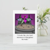 Funny Halloween Spaß Grußkarte Feiertagskarte (Stehend Vorderseite)