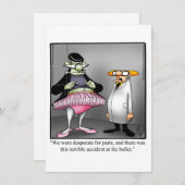 Funny Halloween Spaß Grußkarte Feiertagskarte (Vorne/Hinten)