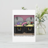 Funny Halloween Spaß Grußkarte Feiertagskarte (Stehend Vorderseite)