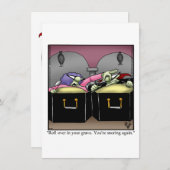 Funny Halloween Spaß Grußkarte Feiertagskarte (Vorne/Hinten)