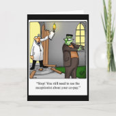 Funny Halloween Spaß Grußkarte Karte (Vorderseite)