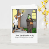 Funny Halloween Spaß Grußkarte Karte (Gelbe Blume)