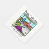 Funny Halloween Spaß Luncheon Napkins Serviette (Ecke)