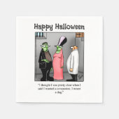 Funny Halloween Spaß Party Napkins Serviette (Vorderseite)