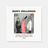Funny Halloween Spaß Party Napkins Serviette (Vorderseite)