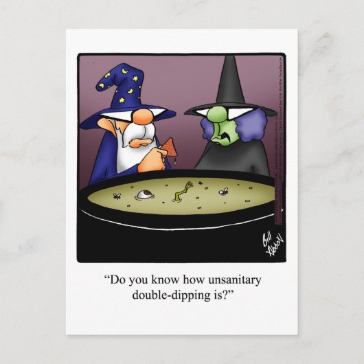 Funny Halloween Spaß Postcard Postkarte (Vorderseite)