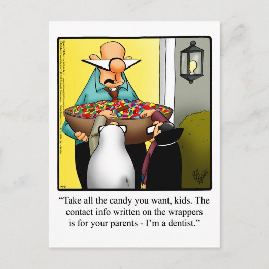 Funny Halloween Spaß Postcard Postkarte (Vorderseite)