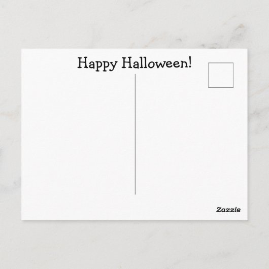 Funny Halloween Spaß Postcard Postkarte (Rückseite)