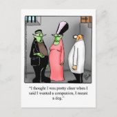 Funny Halloween Spaß Postcard Postkarte (Vorderseite)