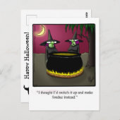 Funny Halloween Spaß Postcard Postkarte (Vorne/Hinten)