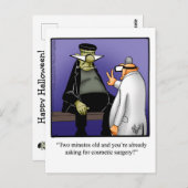 Funny Halloween Spaß Postcard Postkarte (Vorne/Hinten)