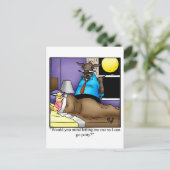 Funny Halloween Spaß Postcard Postkarte (Stehend Vorderseite)