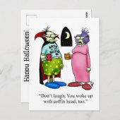 Funny Halloween Spaß Postcard Postkarte (Vorne/Hinten)
