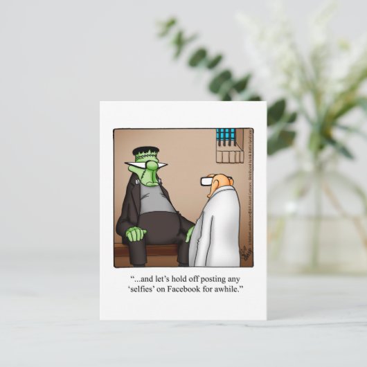 Funny Halloween Spaß Postkarten "Spectickles" (Stehend Vorderseite)