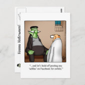 Funny Halloween Spaß Postkarten "Spectickles" (Vorne/Hinten)