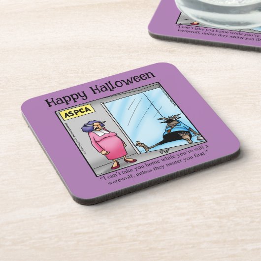 Funny Halloween Spaß Untersetzer (Linke Seite)