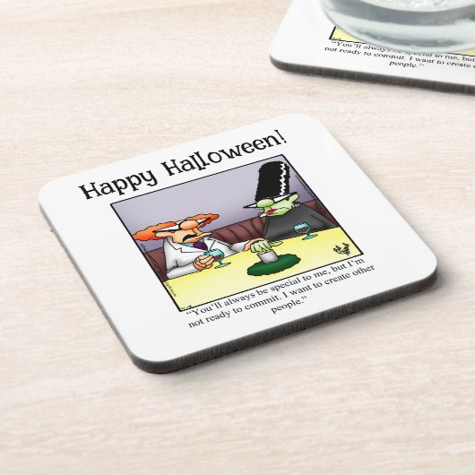 Funny Halloween Spaß Untersetzer (Linke Seite)