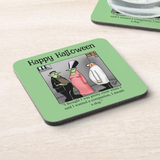 Funny Halloween Spaß Untersetzer (Linke Seite)