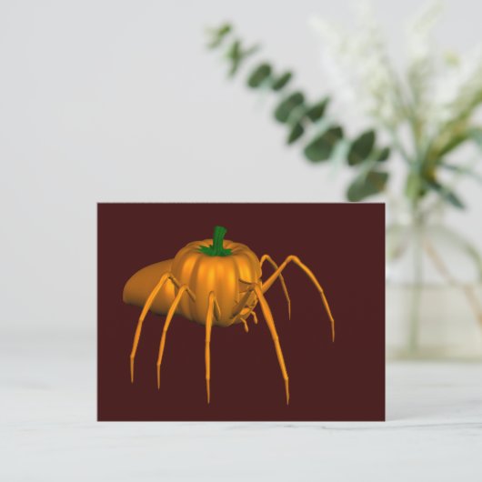 Funny Halloween Spider Postkarte (Stehend Vorderseite)
