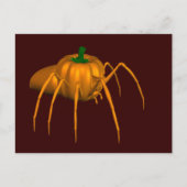 Funny Halloween Spider Postkarte (Vorderseite)