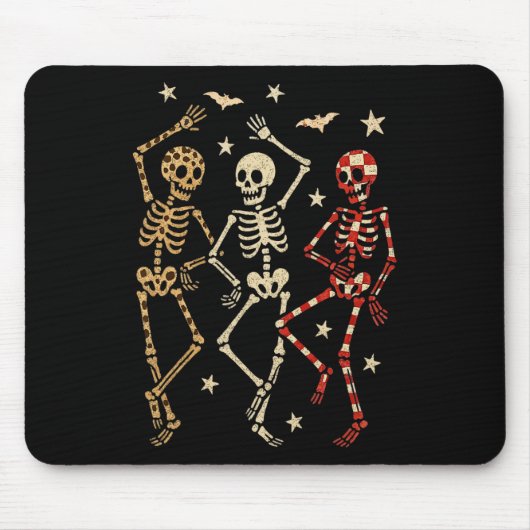 Funny Halloween Spooky Bones Skull Tanzgeschenk Sk Mousepad (Vorne)