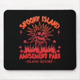 Funny Halloween Spooky Island Est 2002 Unterhaltun Mousepad
