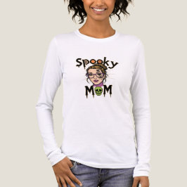 Funny Halloween Spooky Mom Witch Mom Tri-Blend Shirt