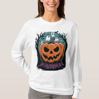 Funny Halloween Spooky Pumpkin T-Shirt