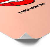 Funny Halloween Spooky Vampire Poster Printable (Ecke)