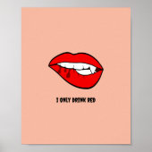 Funny Halloween Spooky Vampire Poster Printable (Vorne)
