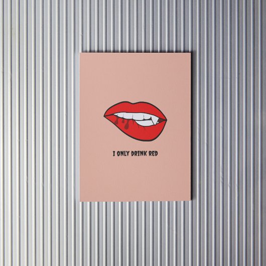 Funny Halloween Spooky Vampire Poster Printable