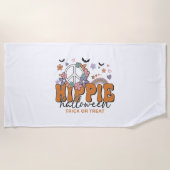 Funny Halloween Sprichwort Hippie Halloween Strandtuch (Vorderseite)