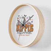 Funny Halloween Sprichwort Hippie Halloween Uhr (Winkel)