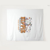 Funny Halloween Sprichwort Hippie Halloween Wandteppich (Vorderseite (Horizontal))