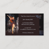 Funny Halloween Supplies Business Card Visitenkarte (Rückseite)