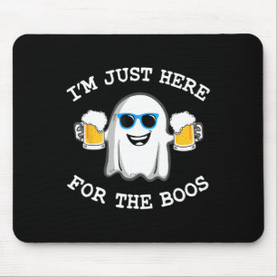 Funny Halloween T-Shirt bin ich gerade hier für Bo Mousepad