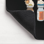 Funny Halloween T-Shirt Crna Pacu ER ED ICU Cricit Mousepad (Ecke)