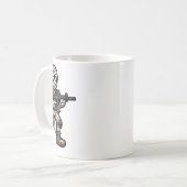 Funny Halloween Tacmy Mummy Army Men Veteran Co Kaffeetasse (Vorderseite Links)