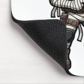 Funny Halloween Tacmy Mummy Army Men Veteran Co Mousepad (Ecke)