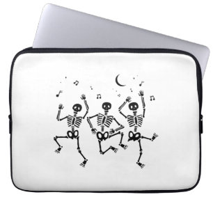 Funny Halloween Tanzskelette Happy Halloween Laptopschutzhülle