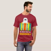 Funny Halloween Teacher Ghost Books Reading T-Shirt (Vorne ganz)