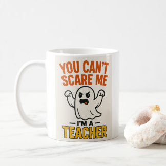 Funny Halloween Teacher Tasse mit Ghost
