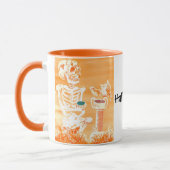 Funny Halloween Teele-ton Bat Crazy Cup Tasse (Links)