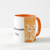 Funny Halloween Teele-ton Bat Crazy Cup Tasse (VorderseiteRechts)