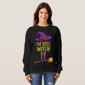 Funny Halloween The Boss Hexe Sweatshirt (Vorne ganz)