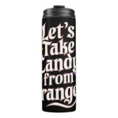Funny Halloween Thermal Tumbler Candy Strangers Thermosbecher (Vorderseite)