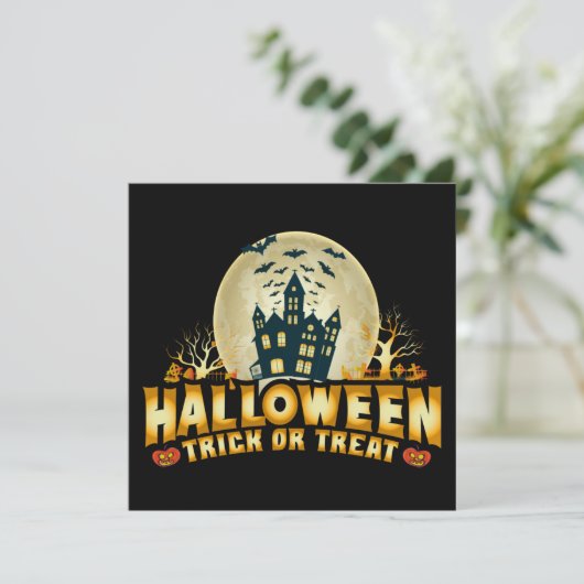 Funny Halloween Trick oder Treat Beängstigend Flat (Stehend Vorderseite)