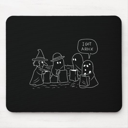 Funny Halloween Trick-or-treating Clic Ghosts Got  Mousepad (Vorne)